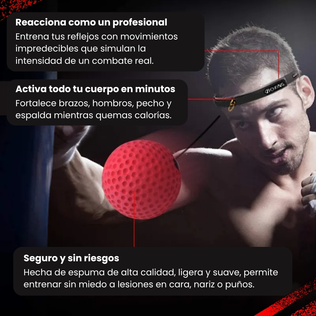 Miniatura 2 de PELOTA DE BOXEO ENTRENAMIENTO REFLEJOS